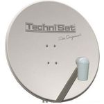 TechniSat SATMAN 850 PLUS Satellitenschüssel (85 cm Sat Anlage mit Masthalterung und Universal Twin-LNB für bis zu 2 Teilnehmer) weiß