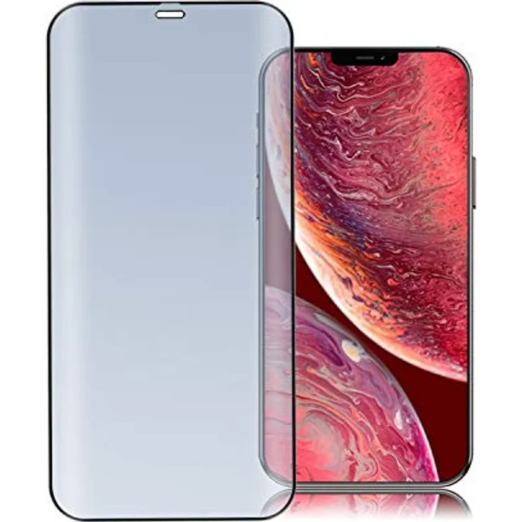 4smarts Second Glass Curved 3D, geeignet für Apple iPhone 12 Pro Max, Displayschutzglas, schwarz