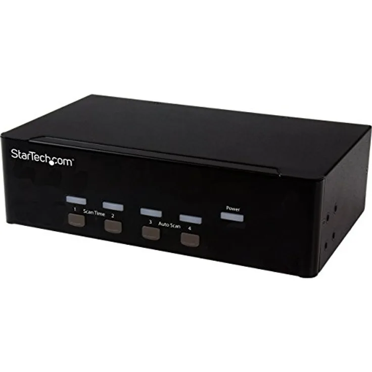 StarTech.com 4 Port KVM Switch mit Dual-VGA und 4-fach USB Hub - USB 2.0