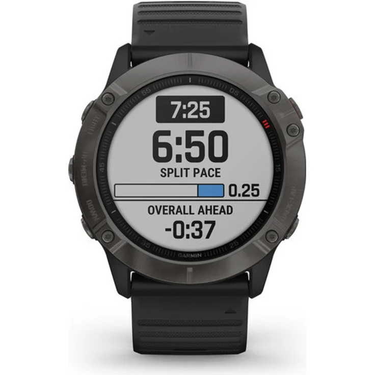 Garmin fēnix 6X Sapphire Smartwatch GPS, Unisex, 51mm, Kunststoffgehäuse, Silikonarmband, Carbon Grey – Bild 2