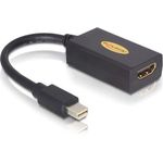 DeLock DisplayPort Mini Adapter (19-Polig, HDMI, 0, 18 m) Schwarz - Preisvergleich