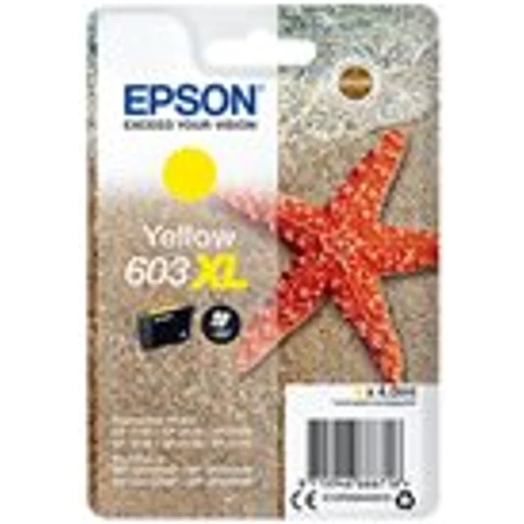 Epson 603XL - 4 ml - XL - Gelb - Original - Blister mit RF- / aktustischem Alarmsignal - Tintenpatrone - für Expression Home XP-2100, 2105, 3100, 3105, 4100, 4105, WorkForce WF-2810, 2830, 2835, 2850 – Bild 1
