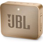 JBL GO 2 Mini Bluetooth-Lautsprecher mit Mikrofon, wasserdicht, Champagner