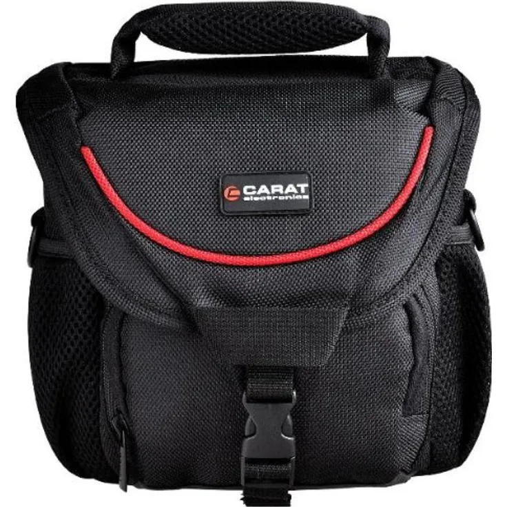 Carat Tough Bag Umhängetasche Medium mit Sniper Taschen-Tragegurt und Regenhüller für SLR- und Systemkameras