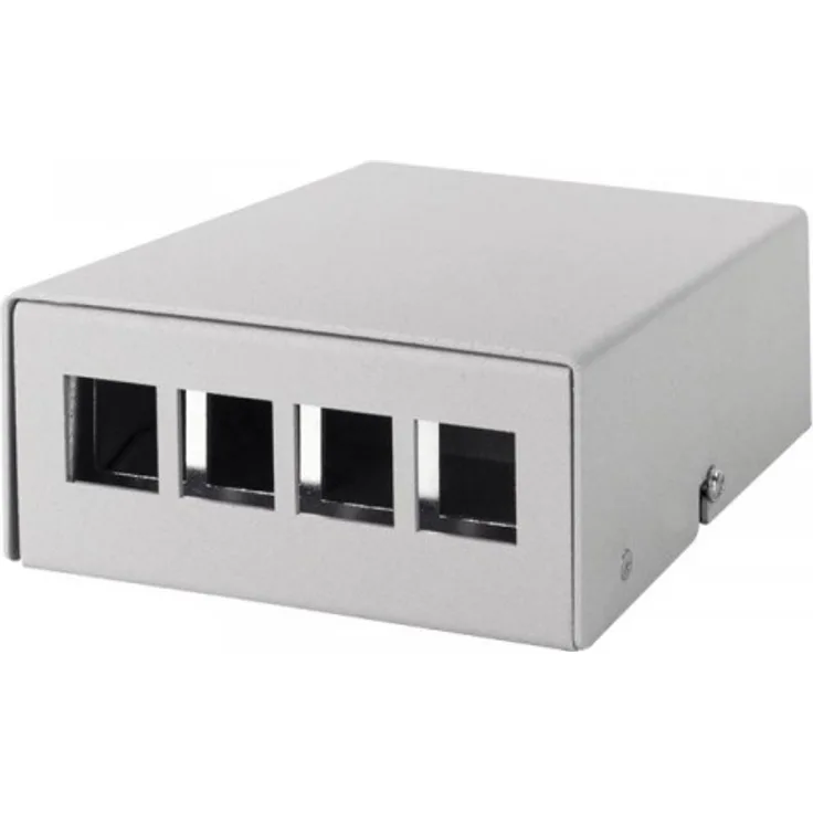 LogiLink Keystone Konsolidierungspunkt-Gehäuse 4-Port,grau