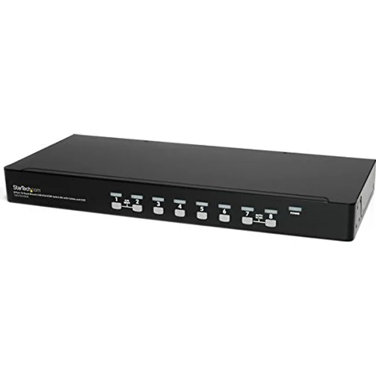 StarTech.com 8-Port USB KVM Switch-Set mit OSD und Kabeln Rackmontierbar
