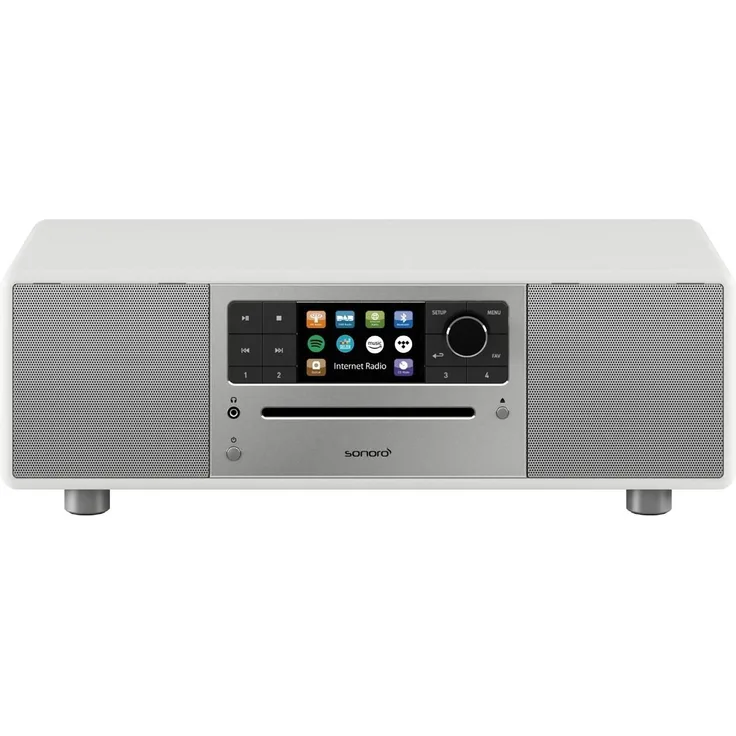 Sonoro Prestige Hifi-System mit Internetradio, CD-Player, Bluetooth, weiß