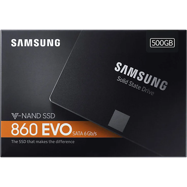 Samsung 860 EVO MZ-76E500B - Solid-State-Disk - verschlüsselt - 500 GB - intern - 2.5 Zoll (6.4 cm) - SATA 6Gb/s - Puffer: 512 MB - 256-Bit-AES - TCG Opal Encryption 2.0 (MZ-76E500B/EU) – Bild 6