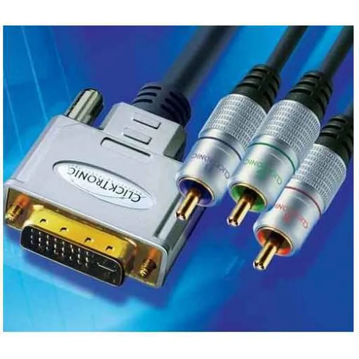 Clicktronic HC210 DVI-I/Komponenten Kabel 15m, HC210-1500