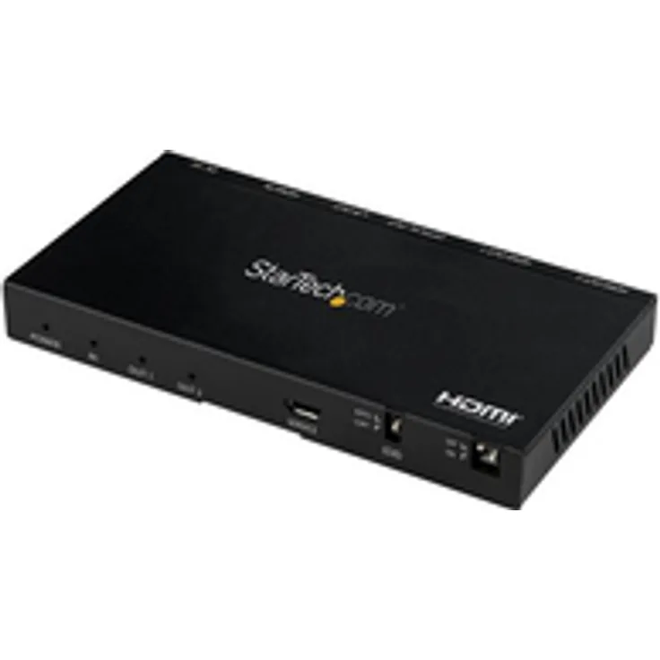 ST122HD20S HDMI-Splitter, 2 Anschlüsse, 4 K, 60 Hz, mit integriertem Skalierer, HDCP 2.2, EDID-Emulation, 7.1 Surround-Sound