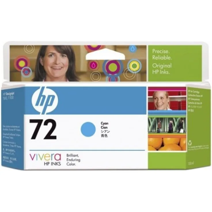 HP 72 Cyan DesignJet Tintenpatrone, 130 ml