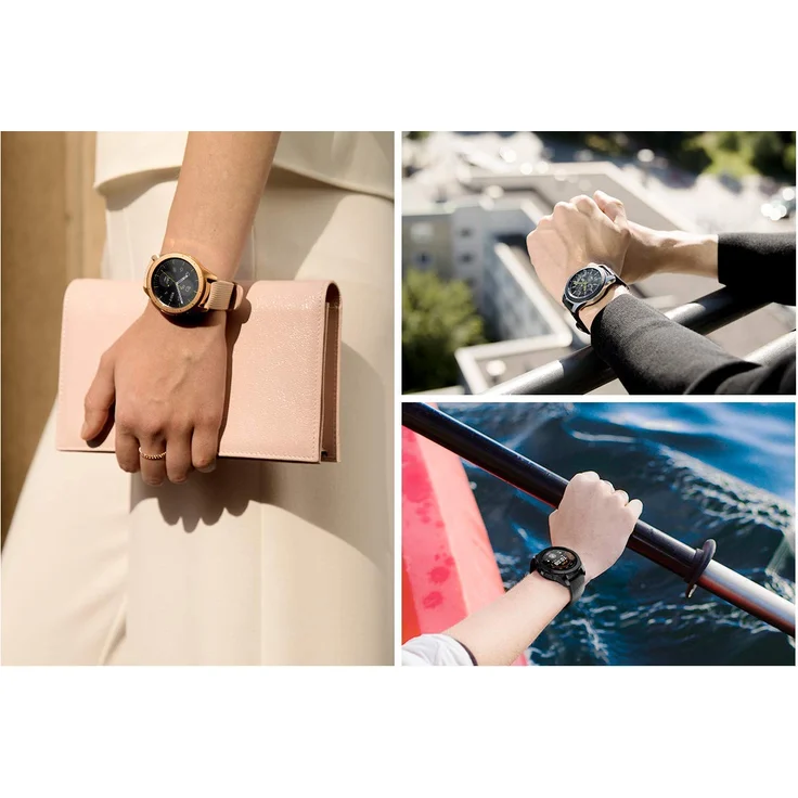 Samsung Galaxy Watch Smartwatch GPS, Unisex, 46mm, Edelstahlgehäuse, Silber – Bild 3