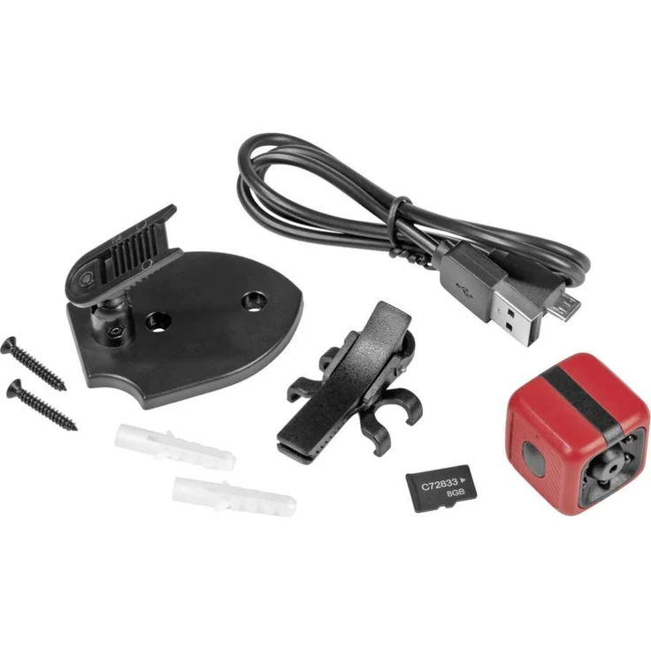EASYmaxx Mini-Kamera mit Speicherkarte 8GB (HD) rot/schwarz – Bild 4