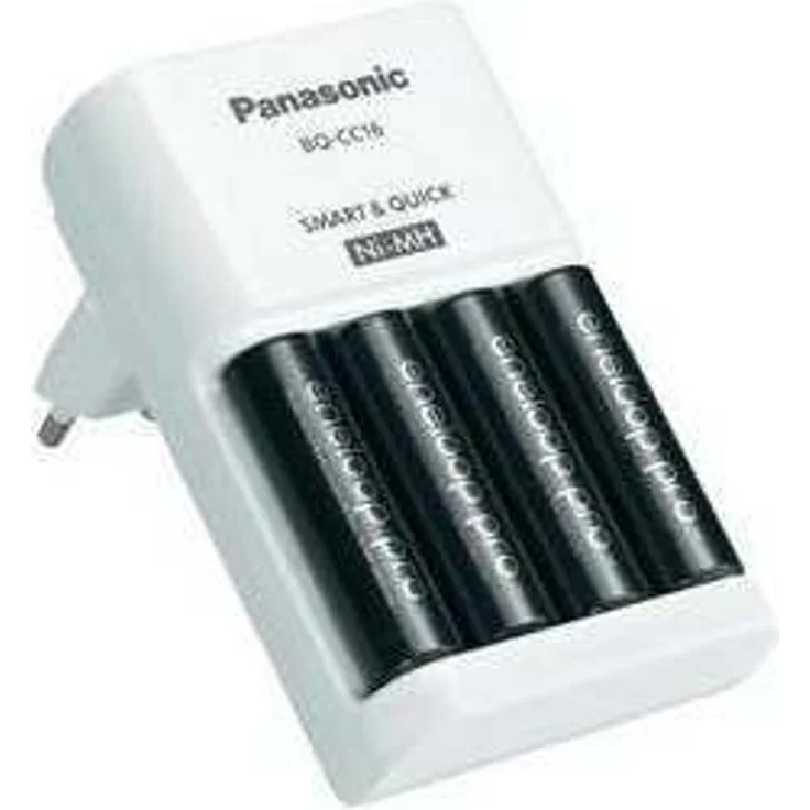 Panasonic eneloop Schnell-Ladegerät mit 4x eneloop pro AA (2.500 mAh, 500 Ladezyklen) - K-KJ16HCC40E