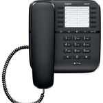 Gigaset DA510 - Schnurgebundenes Telefon - klassisches Schnurtelefon mit Direktruf-Funktion - Rufnummersperrung, schwarz