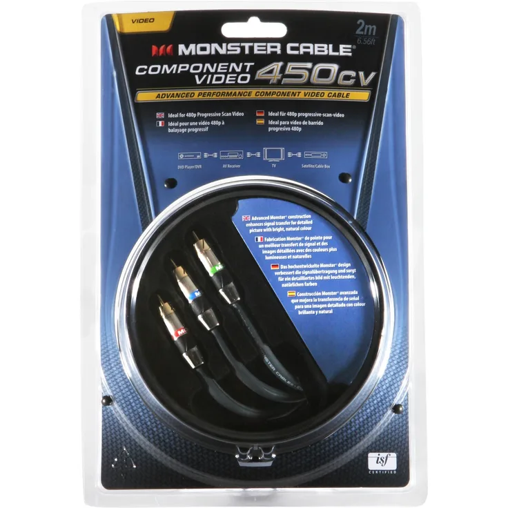 Monster 132544 450CV Advanced Performance Component Video Kabel 2 Meter