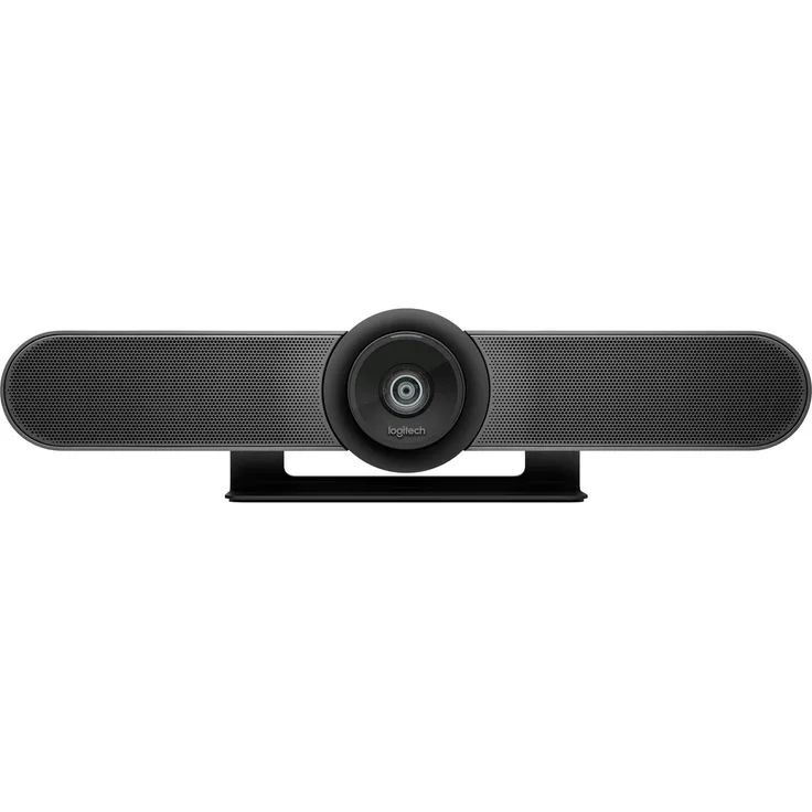 Logitech MEETUP Videokonferenz-Webcam, Ultra-HD 4K, 120° Blickfeld, Motorisierte Neigung, Integrierte Lautsprecher, Full Duplex & Advanced Beamforming Mikrofone, Für kleinere Meetingräume - Schwarz (960-001102)
