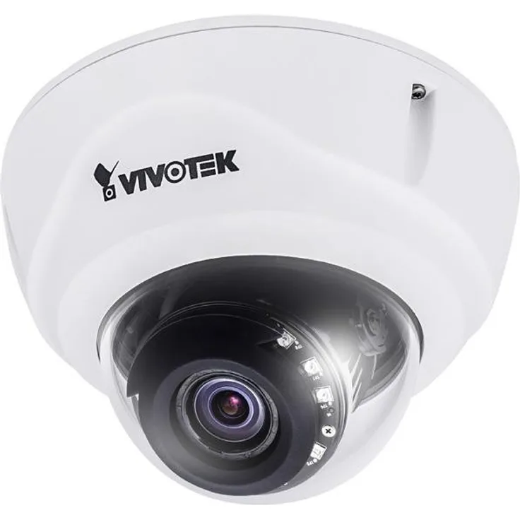 VIVOTEK Fixed Dome Netzwerkkamera 5 MP Auflösung, Smart IR, PoE und Focus-System mit 3-9 mm, 35-78 Grad Blickwinkel, FD8382-TV