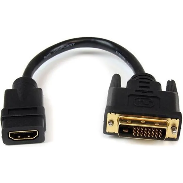 StarTech.com HDMI-auf-DVI-D Videoadapterkabel 20cm - HDMI-Buchse auf DVI-Stecker