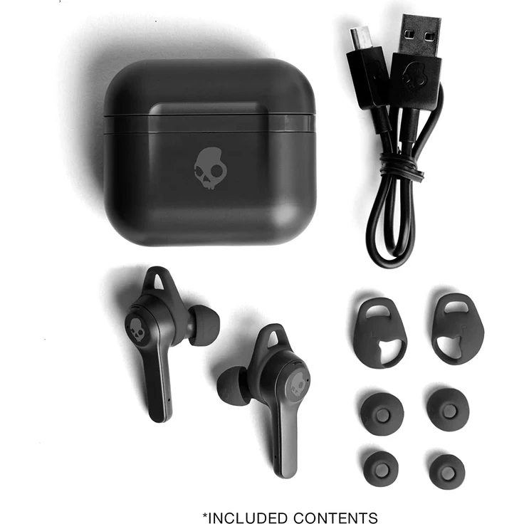 Skullcandy Indy ANC True Wireless In-Ear-Kopfhörer mit Bluetooth, Mikrofon, Noise Cancelling, wasserfest, geeignet für Sport, schwarz – Bild 8