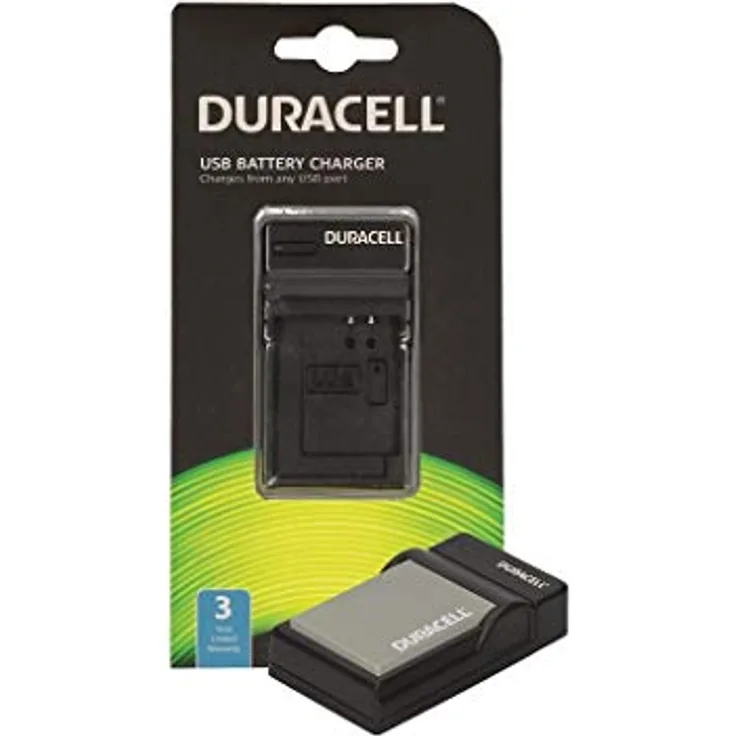 Duracell Ladegerät mit USB Kabel für DR9964/Olympus BLS-5 (DRO5945)