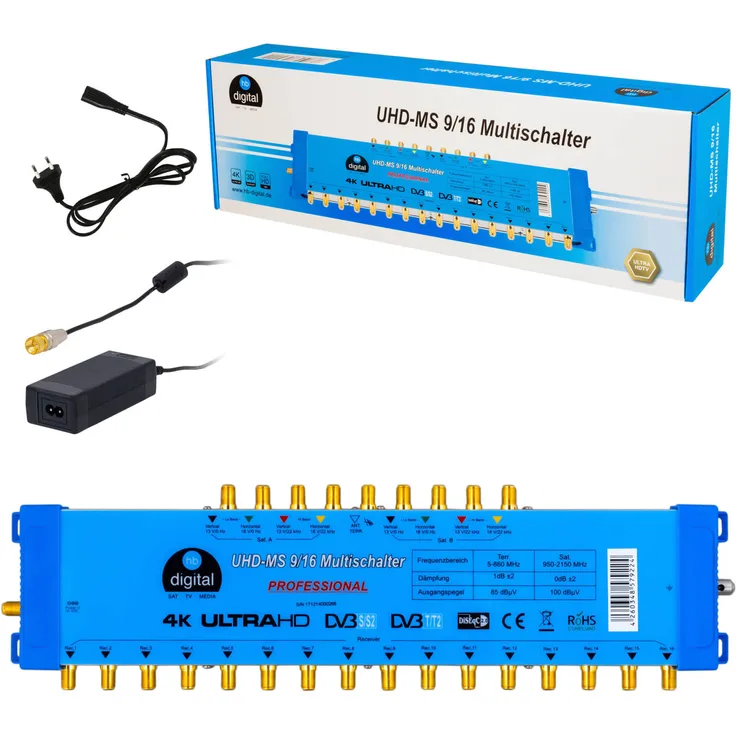 HB-DIGITAL Multischalter UHD-MS 9/16