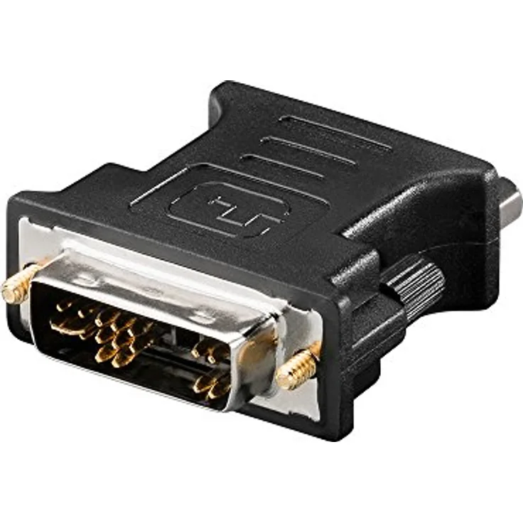 Alcasa AD-DVI12 DVI VGA (D-Sub) Schwarz Videokabel-Adapter (AD-DVI12)