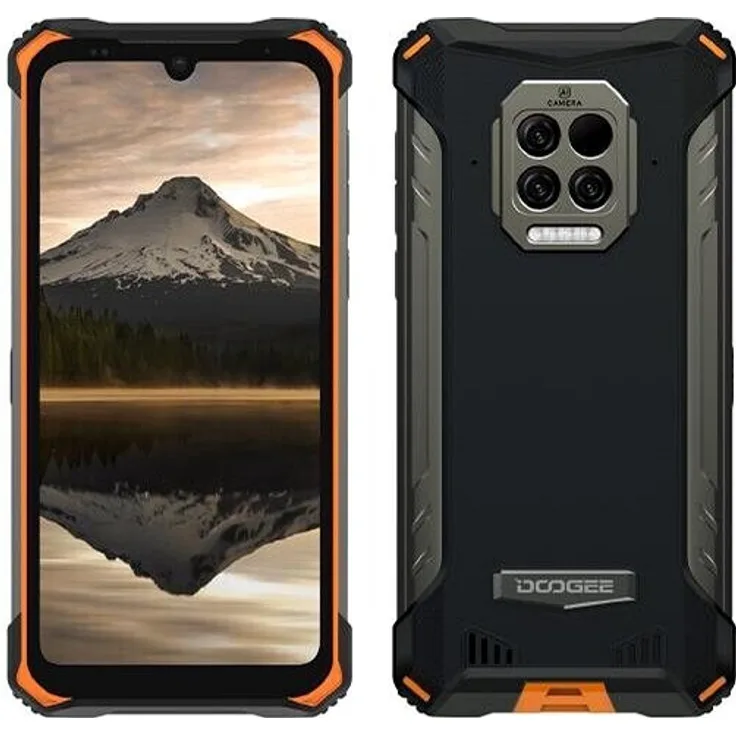 Doogee S86 Pro Smartphone 15,49cm (6,1 Zoll) LCD-Display, 128GB interner Speicher, 8GB RAM, Dual-SIM, Android 10, Orange