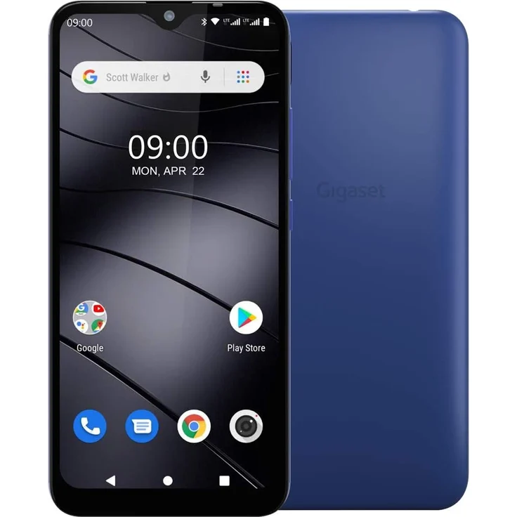 Gigaset GS110 Smartphone (6,1 Zoll) IPS-Display, 16GB interner Speicher, 1GB RAM, Dual-SIM, Android, Blau – Bild 1