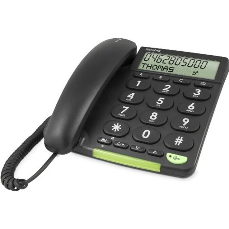Doro PhoneEasy 312cs Schnurgebundenes Großtastentelefon mit großem Display schwarz – Bild 2