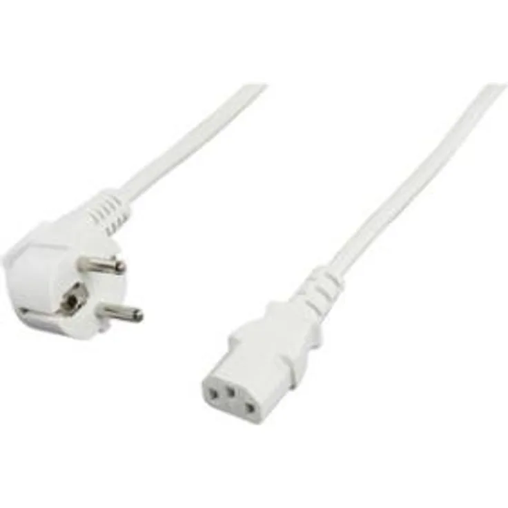 Valueline CABLE-703W-5.0 Kaltgeräte Anschlusskabel (5m) weiß