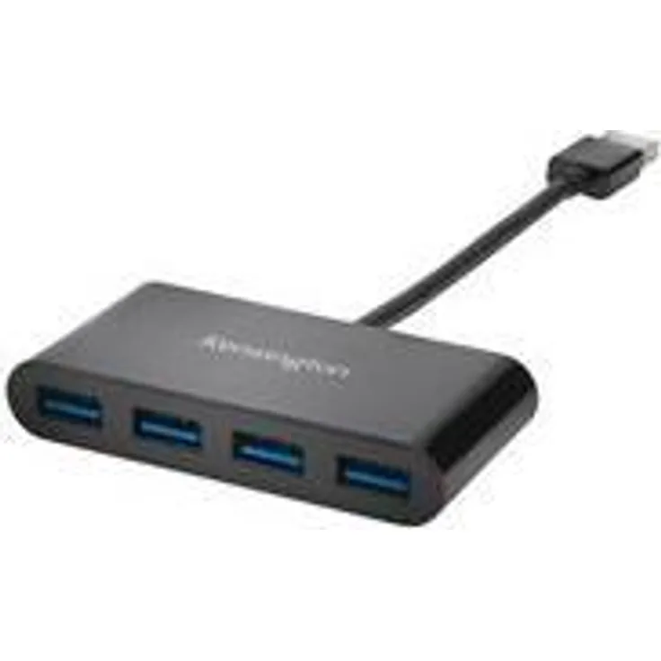 Kensington USB 3.0 Hub mit 4 Anschlüssen, Übertragungsgeschwindigkeit bis 5 Gbit-s - Plug-and-Play, HP, Dell, Windows, Macbook, K39121EU