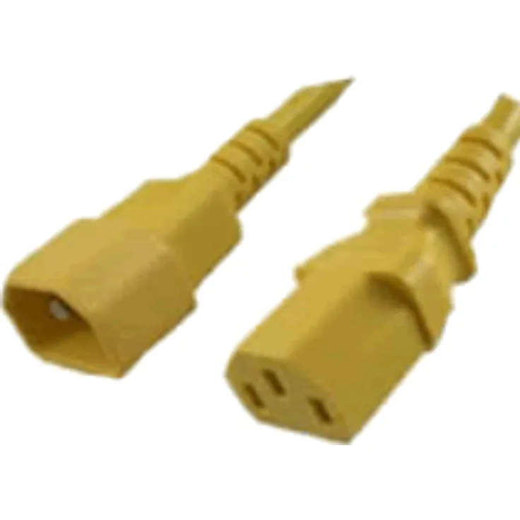 Advanced Cable Technology C13 - C14 - 1.20m 1.2m C13-Koppler C14-Koppler Gelb Stromkabel (AK5117)