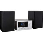 MEDION LIFE P85003 Micro Audio System DAB+ UKW Radio bluetooth cd usb schwarz, silber