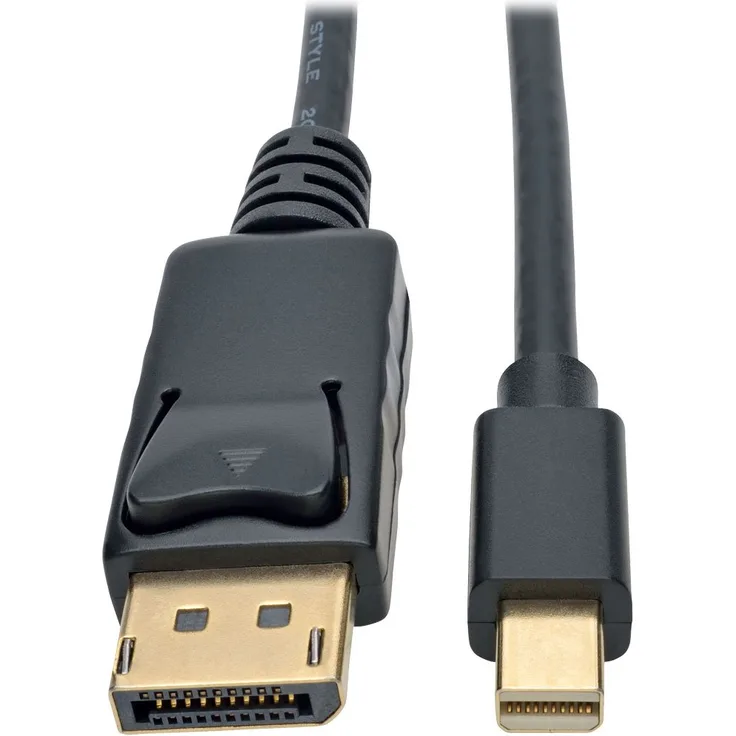 Tripp Lite P583-006-BK Mini-DisplayPort-auf-DisplayPort 4K bei 60 Hz Kabeladapter (Stecker-Stecker), schwarz, 1,8 m.