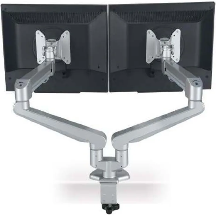 ROLINE Dual Pneumatic LCD-Monitorarm Tischmontage 2 Gelenke Pivot