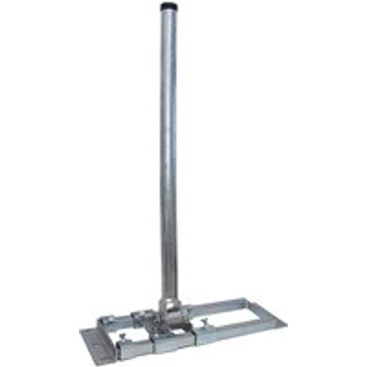 X DELUXE X130-48 Dachsparrenhalter 130cm Mast für Satellitenantenne Sparrenhalter SAT Dachhalter feuerverzinkt mit Kabeldurchführung