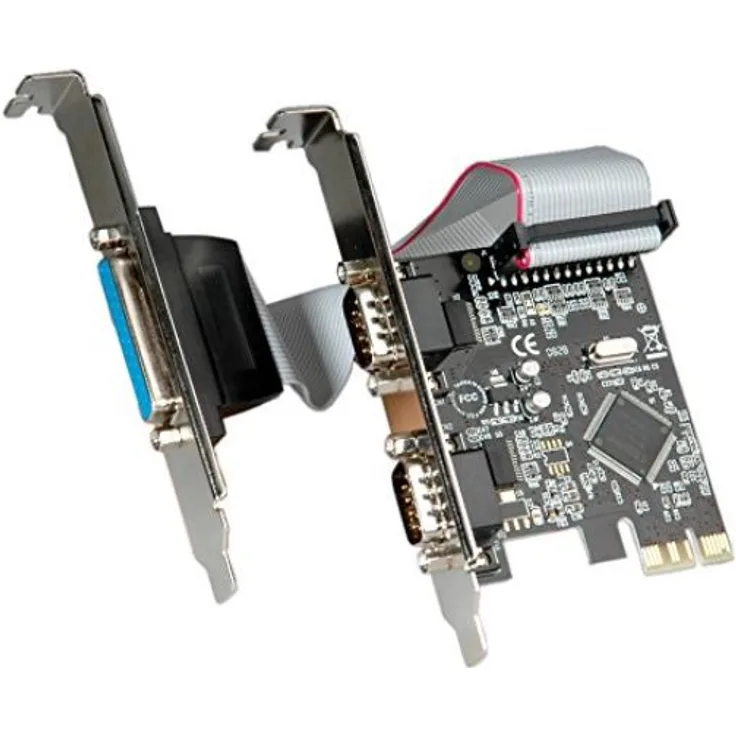 Value 15992116 PCI-Express-Karte, 2X Seriell RS232, D-Sub 9, 1x Parallel EPP-ECP