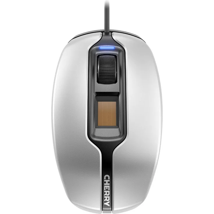 CHERRY MC4900 - Maus - rechts- und linkshändig - optisch - 3 Tasten - kabelgebunden - USB - Silver/Black