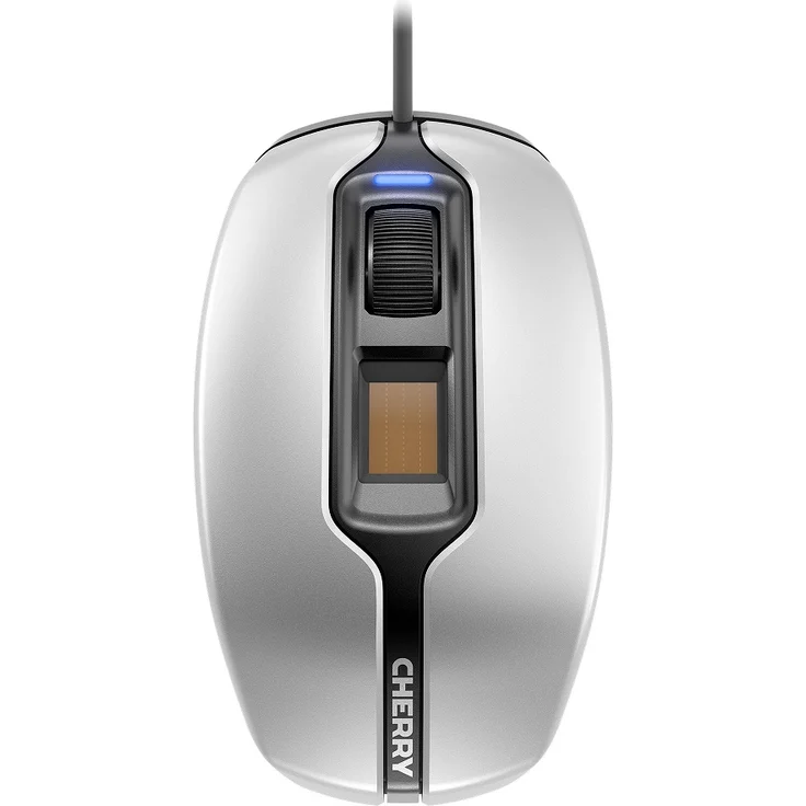 CHERRY MC4900 - Maus - rechts- und linkshändig - optisch - 3 Tasten - kabelgebunden - USB - Silver/Black – Bild 1