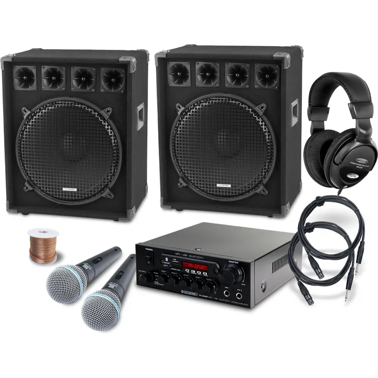 McGrey DJ Karaoke Komplettset Party-2500 1600W