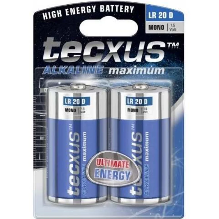 Mono (LR20 - D) Batterien Alkaline 1,5 V mit langer Lebensdauer, 2er Pack – Bild 1