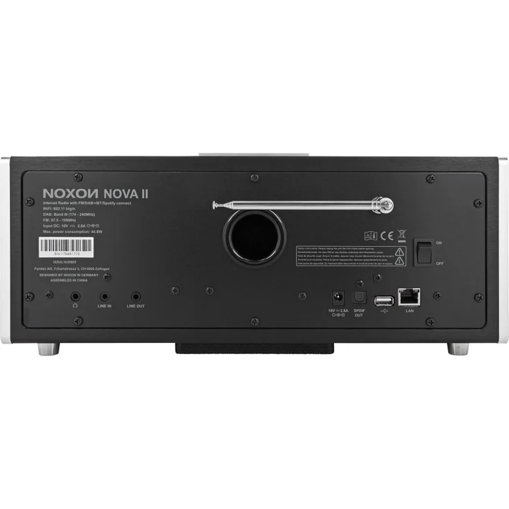 NOXON Nova II Internet--DAB+ Radio mit Spotify, 50W schwarz-silber – Bild 4
