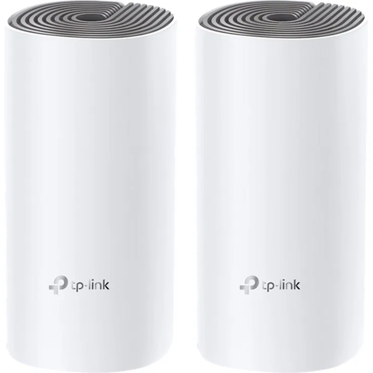 TP-Link Deco E4 - WLAN-System (2 Router) - bis zu 260 m² - Netz - 802.11a/b/g/n/ac - Dual-Band