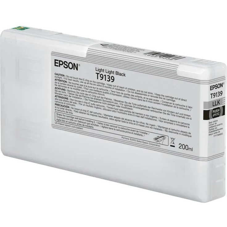 Epson C13T913900 passend für Scp5000 Tinte Llbk 200ml hell Schwarz
