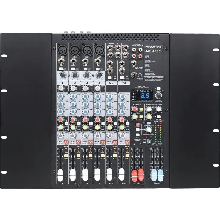 Omnitronic 10040280 Mixer Usb Lmc-1422Fx