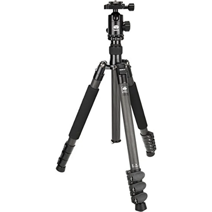 SIRUI ET-2204-E-20 Easy Traveler Dreibeinstativ mit E-20 Kopf (Carbon, Höhe: 144 cm, Gewicht: 1, 37kg, Belastbarkeit: 12kg) mit Tasche und Gurt – Bild 1
