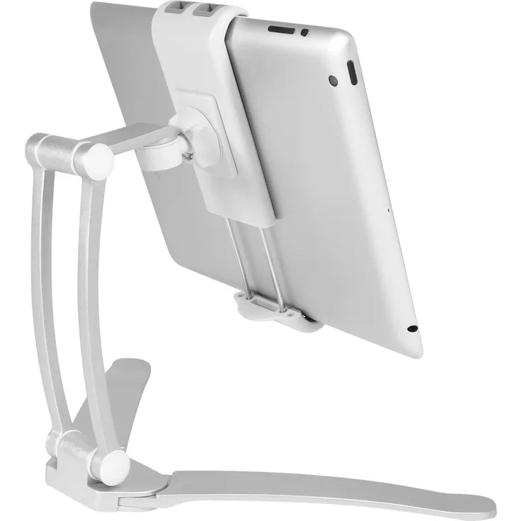May StanDWALLMOUNT StanDWALLMOUNT 2-in-1 Wandhalterung und Arbeitsplatte-Tischständer für Tablet-Smartphone bis 11 Zoll (27,9 cm)