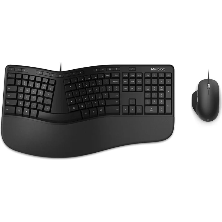 Microsoft Ergonomic Desktop - Tastatur-und-Maus-Set - USB - Deutsch QWERTZ- Schwarz (RJU-00006) – Bild 1