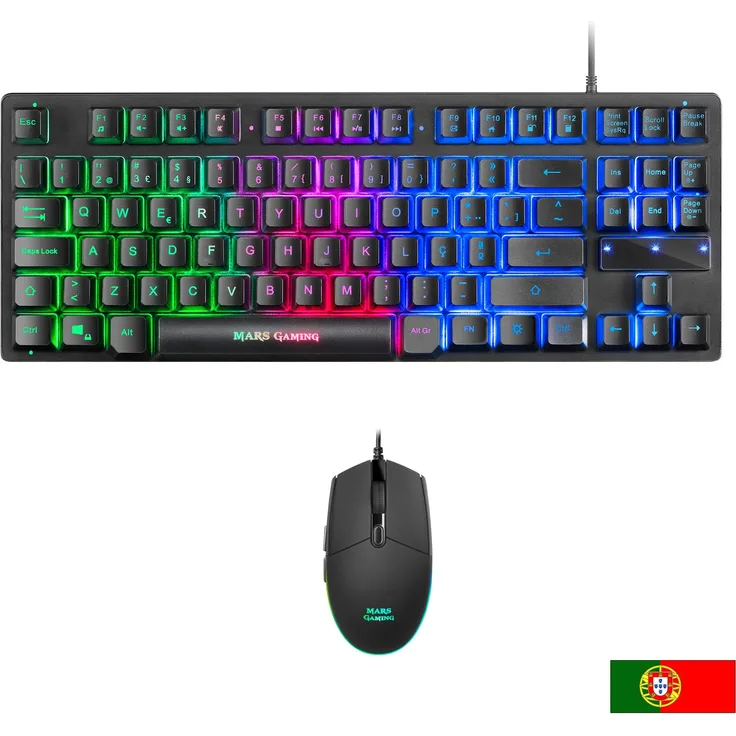 Mars gaming MCPTKL, Gaming H-Mech Tastatur mi Maus-Set, 3200DPI, PT Layout QWERTY